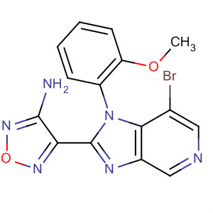 607373-18-2  1,2,5-Oxadiazol-3-amine,4-[7-bromo-1-(2-methoxyphenyl)-1H-imidazo[4,5-c]pyridin-2-yl]-