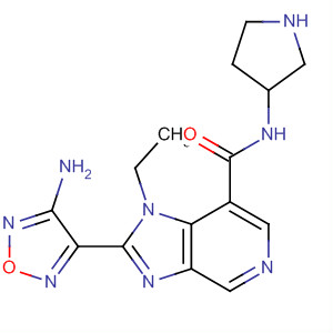607373-57-9  1H-Imidazo[4,5-c]pyridine-7-carboxamide,2-(4-amino-1,2,5-oxadiazol-3-yl)-1-ethyl-N-(3R)-3-pyrrolidinyl-