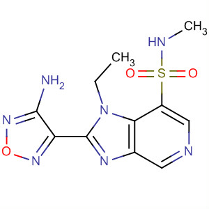 607373-63-7  1H-Imidazo[4,5-c]pyridine-7-sulfonamide,2-(4-amino-1,2,5-oxadiazol-3-yl)-1-ethyl-N-methyl-