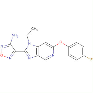 607373-92-2  1,2,5-Oxadiazol-3-amine,4-[1-ethyl-6-(4-fluorophenoxy)-1H-imidazo[4,5-c]pyridin-2-yl]-