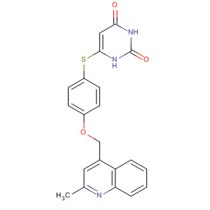 607710-35-0  2,4(1H,3H)-Pyrimidinedione,6-[[4-[(2-methyl-4-quinolinyl)methoxy]phenyl]thio]-