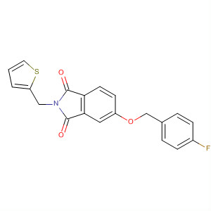 607734-96-3  1H-Isoindole-1,3(2H)-dione,5-[(4-fluorophenyl)methoxy]-2-(2-thienylmethyl)-