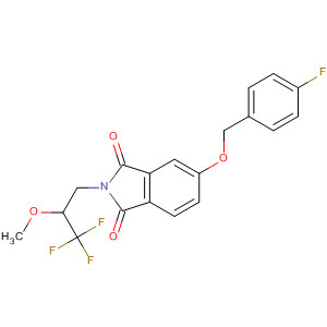 607734-98-5  1H-Isoindole-1,3(2H)-dione,5-[(4-fluorophenyl)methoxy]-2-(3,3,3-trifluoro-2-methoxypropyl)-