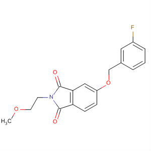 607735-21-7  1H-Isoindole-1,3(2H)-dione,5-[(3-fluorophenyl)methoxy]-2-(2-methoxyethyl)-