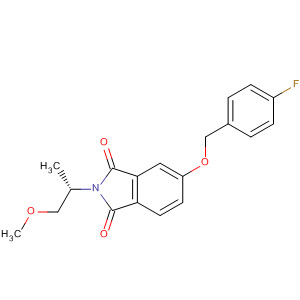 607735-22-8  1H-Isoindole-1,3(2H)-dione,5-[(4-fluorophenyl)methoxy]-2-[(1S)-2-methoxy-1-methylethyl]-