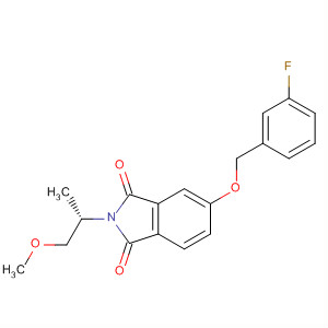 607735-23-9  1H-Isoindole-1,3(2H)-dione,5-[(3-fluorophenyl)methoxy]-2-[(1S)-2-methoxy-1-methylethyl]-