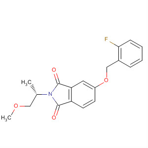 607735-25-1  1H-Isoindole-1,3(2H)-dione,5-[(2-fluorophenyl)methoxy]-2-[(1S)-2-methoxy-1-methylethyl]-