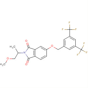 607735-51-3  1H-Isoindole-1,3(2H)-dione,5-[[3,5-bis(trifluoromethyl)phenyl]methoxy]-2-(2-methoxy-1-methylethyl)-