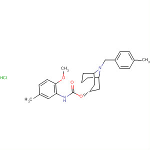 608128-92-3  Carbamic acid, (2-methoxy-5-methylphenyl)-,(3-exo)-9-[(4-methylphenyl)methyl]-9-azabicyclo[3.3.1]non-3-yl ester,monohydrochloride