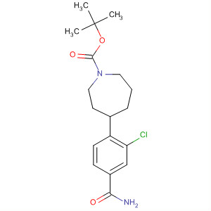 609786-85-8  1H-Azepine-1-carboxylic acid,4-[4-(aminocarbonyl)-2-chlorophenyl]hexahydro-, 1,1-dimethylethyl ester