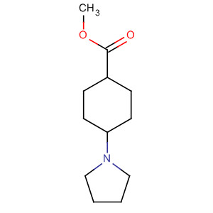 609805-45-0  Cyclohexanecarboxylic acid, 4-(1-pyrrolidinyl)-, methyl ester, trans-