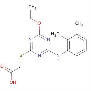 61018-63-1  Acetic acid,[[4-[(2,3-dimethylphenyl)amino]-6-ethoxy-1,3,5-triazin-2-yl]thio]-