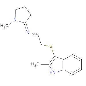 61020-81-3  Ethanamine,2-[(2-methyl-1H-indol-3-yl)thio]-N-(1-methyl-2-pyrrolidinylidene)-