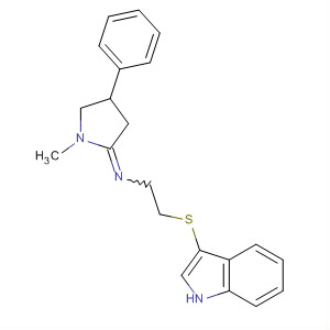 61020-84-6  Ethanamine,2-(1H-indol-3-ylthio)-N-(1-methyl-4-phenyl-2-pyrrolidinylidene)-
