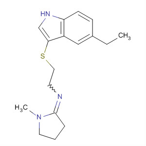 61020-92-6  Ethanamine,2-[(5-ethyl-1H-indol-3-yl)thio]-N-(1-methyl-2-pyrrolidinylidene)-