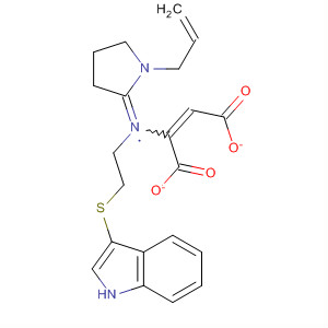 61021-15-6  Ethanamine,2-(1H-indol-3-ylthio)-N-[1-(2-propenyl)-2-pyrrolidinylidene]-,(2E)-2-butenedioate