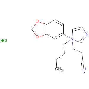 61023-05-0  1H-Imidazole-1-propanenitrile, a-1,3-benzodioxol-5-yl-a-butyl-,monohydrochloride