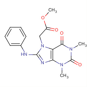 61034-17-1  7H-Purine-7-acetic acid,1,2,3,6-tetrahydro-1,3-dimethyl-2,6-dioxo-8-(phenylamino)-, methylester