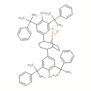 61044-81-3  Phenol,4,4'-(9,9-dioxido-9-thiabicyclo[4.2.1]nonane-2,5-diyl)bis[2,6-bis(1-methyl-1-phenylethyl)-