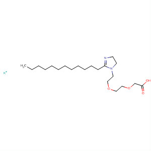 61049-48-7  Acetic acid,[2-[2-(2-dodecyl-4,5-dihydro-1H-imidazol-1-yl)ethoxy]ethoxy]-,potassium salt