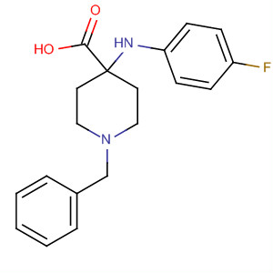 61085-51-6  4-Piperidinecarboxylic acid, 4-[(4-fluorophenyl)amino]-1-(phenylmethyl)-