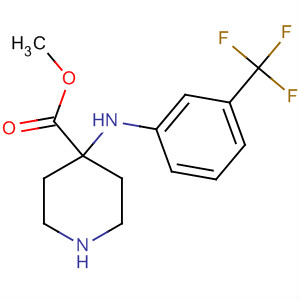 61085-86-7  4-Piperidinecarboxylic acid, 4-[[3-(trifluoromethyl)phenyl]amino]-, methylester