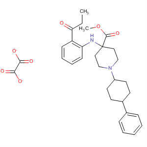 61086-54-2  4-Piperidinecarboxylic acid,4-[(1-oxopropyl)phenylamino]-1-(4-phenylcyclohexyl)-, methyl ester,ethanedioate (1:1)