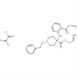 61086-89-3  4-Piperidinecarboxylic acid,4-[(1-oxopropyl)phenylamino]-1-(2-phenylethyl)-, 2-propenyl ester,ethanedioate (1:1)