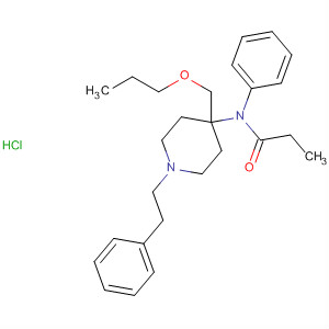 61087-31-8  Propanamide,N-phenyl-N-[1-(2-phenylethyl)-4-(propoxymethyl)-4-piperidinyl]-,monohydrochloride