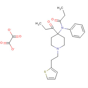 61087-44-3  Propanamide,N-[4-(1-oxopropyl)-1-[2-(2-thienyl)ethyl]-4-piperidinyl]-N-phenyl-,ethanedioate (1:1)