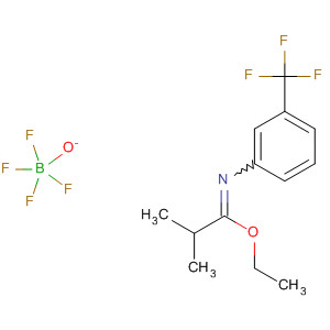 61101-72-2  Propanimidic acid, 2-methyl-N-[3-(trifluoromethyl)phenyl]-, ethyl ester,tetrafluoroborate(1-)