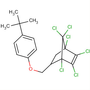61103-68-2  Bicyclo[2.2.1]hept-2-ene,1,2,3,4,7,7-hexachloro-5-[[4-(1,1-dimethylethyl)phenoxy]methyl]-