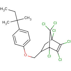 61103-69-3  Bicyclo[2.2.1]hept-2-ene,1,2,3,4,7,7-hexachloro-5-[[4-(1,1-dimethylpropyl)phenoxy]methyl]-