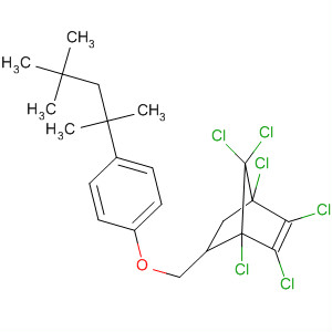 61103-70-6  Bicyclo[2.2.1]hept-2-ene,1,2,3,4,7,7-hexachloro-5-[[4-(1,1,3,3-tetramethylbutyl)phenoxy]methyl]-