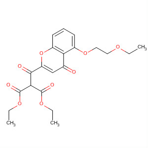 61110-70-1  Propanedioic acid,[[5-(2-ethoxyethoxy)-4-oxo-4H-1-benzopyran-2-yl]carbonyl]-, diethylester