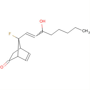 61111-07-7  Bicyclo[2.2.1]hept-5-en-2-one, 7-fluoro-7-(3-hydroxy-1-octenyl)-
