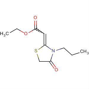 61122-98-3  Acetic acid, (4-oxo-3-propyl-2-thiazolidinylidene)-, ethyl ester