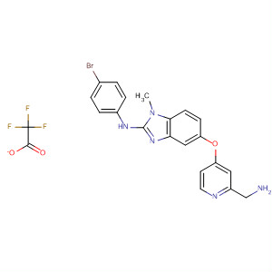611225-00-4  1H-Benzimidazol-2-amine,5-[[2-(aminomethyl)-4-pyridinyl]oxy]-N-(4-bromophenyl)-1-methyl-,trifluoroacetate