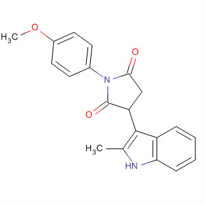 61123-25-9  2,5-Pyrrolidinedione, 1-(4-methoxyphenyl)-3-(2-methyl-1H-indol-3-yl)-