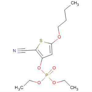 61124-97-8  Phosphoric acid, 5-butoxy-2-cyano-3-thienyl diethyl ester