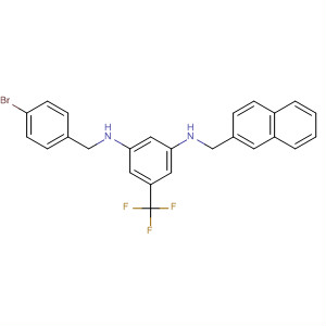 601492-15-3  1,3-Benzenediamine,N-[(4-bromophenyl)methyl]-N'-(2-naphthalenylmethyl)-5-(trifluoromethyl)-