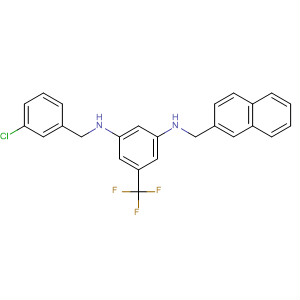 601492-16-4  1,3-Benzenediamine,N-[(3-chlorophenyl)methyl]-N'-(2-naphthalenylmethyl)-5-(trifluoromethyl)-