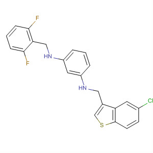 601492-55-1  1,3-Benzenediamine,N-[(5-chlorobenzo[b]thien-3-yl)methyl]-N'-[(2,6-difluorophenyl)methyl]-