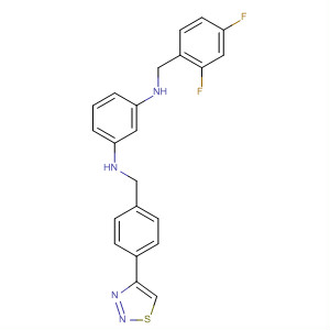 601492-58-4  1,3-Benzenediamine,N-[(2,4-difluorophenyl)methyl]-N'-[[4-(1,2,3-thiadiazol-4-yl)phenyl]methyl]-