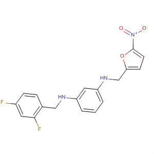 601492-60-8  1,3-Benzenediamine,N-[(2,4-difluorophenyl)methyl]-N'-[(5-nitro-2-furanyl)methyl]-