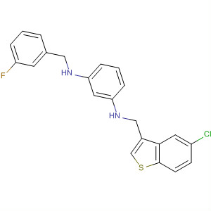 601492-66-4  1,3-Benzenediamine,N-[(5-chlorobenzo[b]thien-3-yl)methyl]-N'-[(3-fluorophenyl)methyl]-