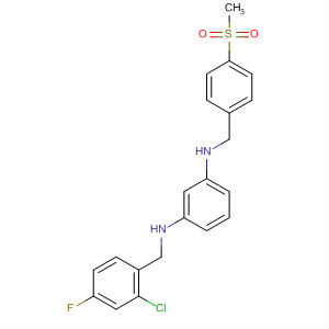601492-71-1  1,3-Benzenediamine,N-[(2-chloro-4-fluorophenyl)methyl]-N'-[[4-(methylsulfonyl)phenyl]methyl]-