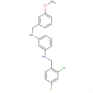 601492-73-3  1,3-Benzenediamine,N-[(2-chloro-4-fluorophenyl)methyl]-N'-[(3-methoxyphenyl)methyl]-