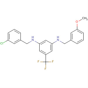 601492-86-8  1,3-Benzenediamine,N-[(3-chlorophenyl)methyl]-N'-[(3-methoxyphenyl)methyl]-5-(trifluoromethyl)-