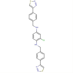 601492-93-7  1,4-Benzenediamine,2-chloro-N,N'-bis[[4-(1,2,3-thiadiazol-4-yl)phenyl]methyl]-